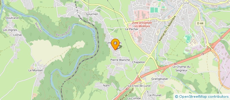 localisation de l'entreprise GFA DES SOURCES  MONISTROL-SUR-LOIRE