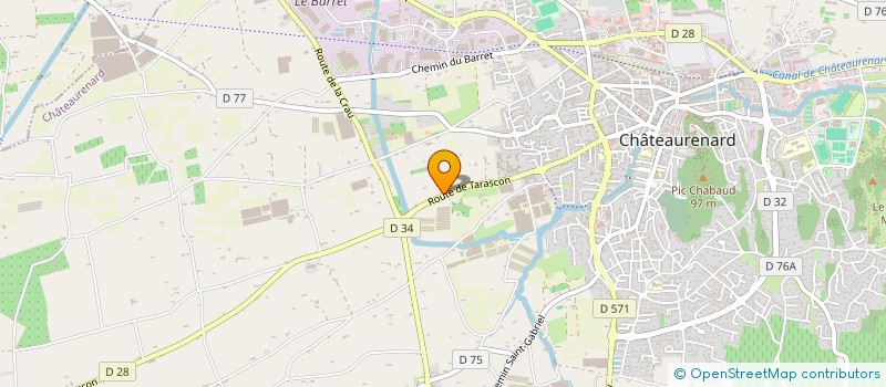 localisation de l'entreprise GFA DES SOURCES à CHATEAURENARD