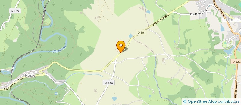 localisation de l'entreprise GFA DES SOURCES  NAJAC