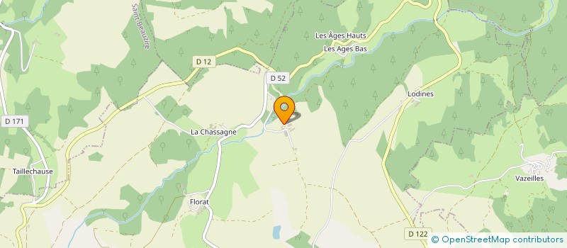 localisation de l'entreprise GFA DES SUREAUX  SAINT-JUST-PRES-BRIOUDE