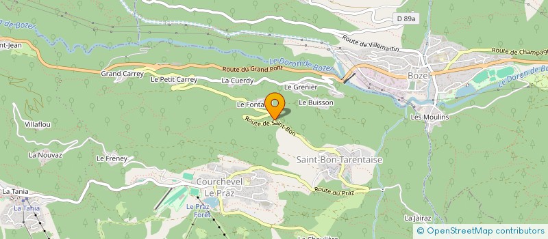 localisation de l'entreprise GFA DES TARINES à COURCHEVEL
