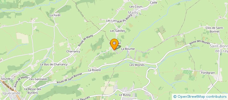 localisation de l'entreprise GFA DES TERRES AMOUREUSES  MAILLY