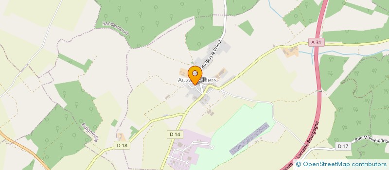 localisation de l'entreprise GFA DES TERRES DU BREUIL  AUZAINVILLIERS