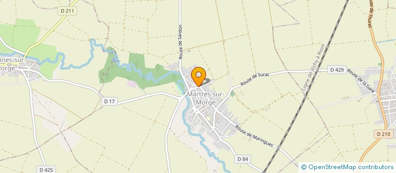 localisation de l'entreprise GFA DES TERRES DU FOUR  MARTRES-SUR-MORGE