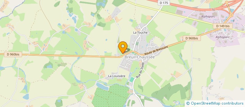 localisation de l'entreprise GFA DES TERRES DU PATIS  BRESSUIRE