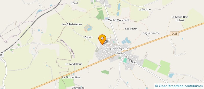 localisation de l'entreprise GFA DES TERRES QUATRE  CHATEAU-GONTIER-SUR-MAYENNE