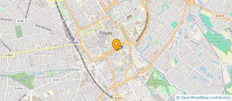 localisation de l'entreprise GFA DES TERTRES à TROYES