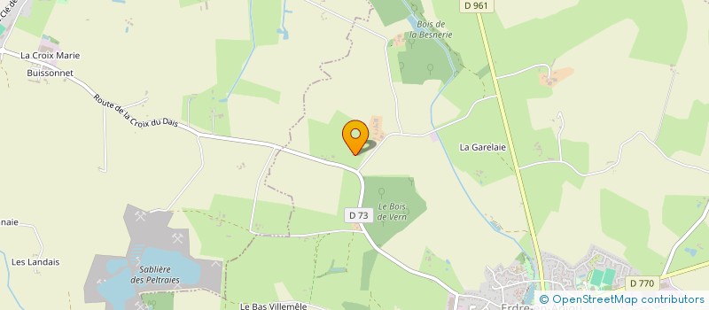 localisation de l'entreprise GFA DES TESNIERES  ERDRE-EN-ANJOU