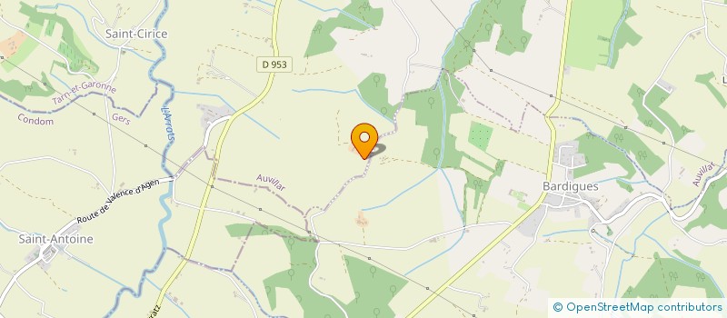 localisation de l'entreprise GFA DES THERMES  AUVILLAR