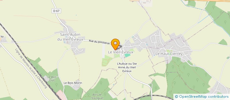 localisation de l'entreprise GFA DES THERMES  LE VIEIL-EVREUX