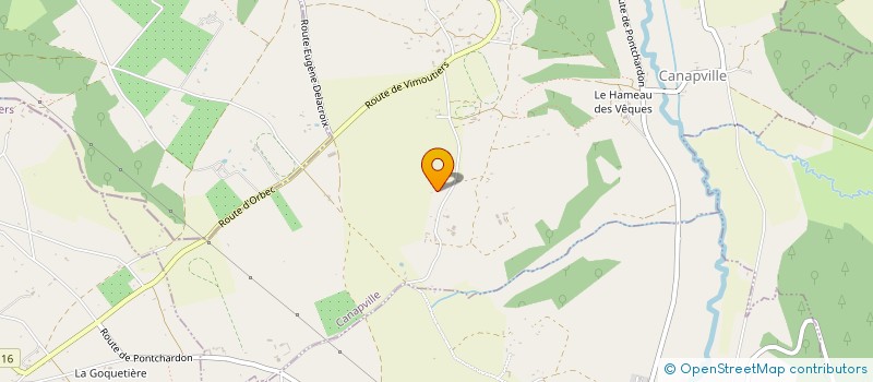 localisation de l'entreprise GFA DES TILLEULS à CANAPVILLE
