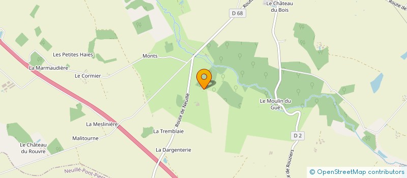 localisation de l'entreprise GFA DES TROIS BICHES  BEAUMONT-LOUESTAULT