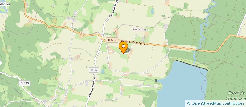 localisation de l'entreprise GFA DES TROIS CHENES  PUYDARRIEUX