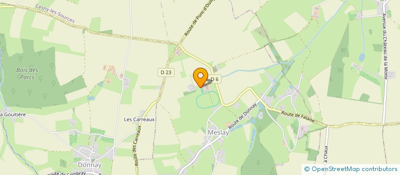 localisation de l'entreprise GFA DES TROIS MONTS DE MESLAY  MESLAY