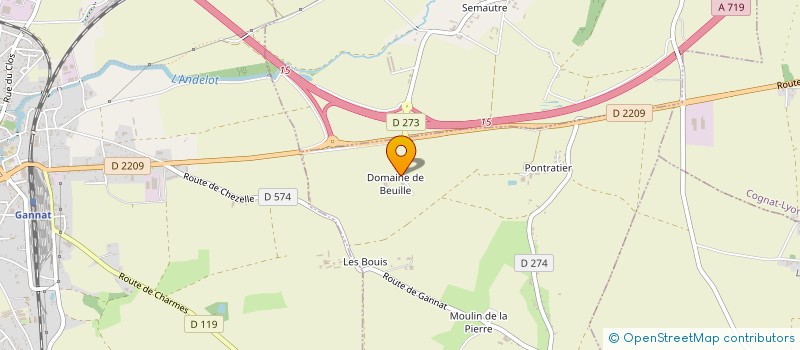 localisation de l'entreprise GFA DES TROIS NOYERS  CHARMES