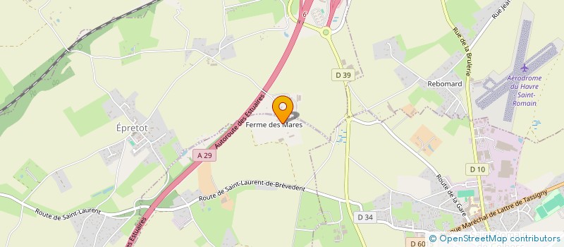 localisation de l'entreprise GFA DES TULIPIERS  SAINT-AUBIN-ROUTOT