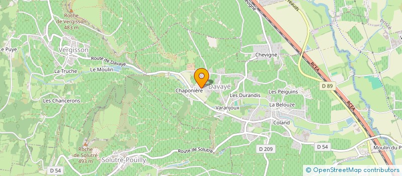 localisation de l'entreprise GFA DES VALANGES  DAVAYE