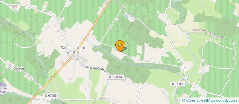 localisation de l'entreprise GFA DES VALLEES  SAINT-LAURENT-DU-BOIS