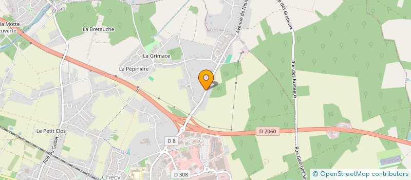localisation de l'entreprise GFA DES VALLEES  CHECY
