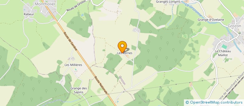 localisation de l'entreprise GFA DES VERNES  GROZON