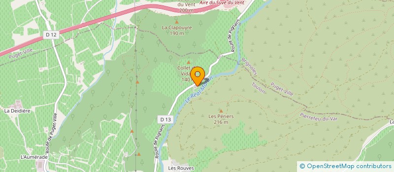 localisation de l'entreprise GFA DES VIDAUX  PIERREFEU-DU-VAR