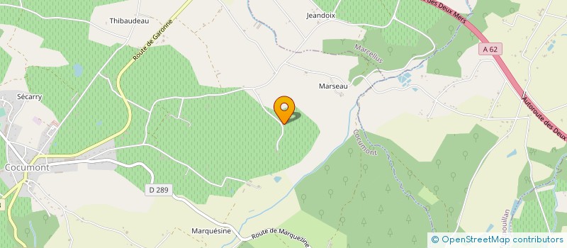 localisation de l'entreprise GFA DES VIGNES A COURTILOSSE  COCUMONT