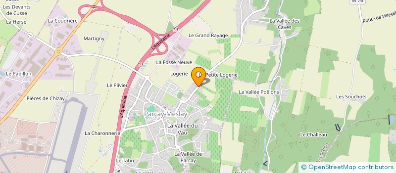 localisation de l'entreprise GFA DES VIGNES DE LOGERIE  PARCAY-MESLAY