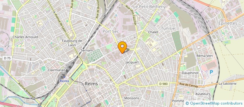 localisation de l'entreprise GFA DES VIGNOBLES DE CRAIE  REIMS