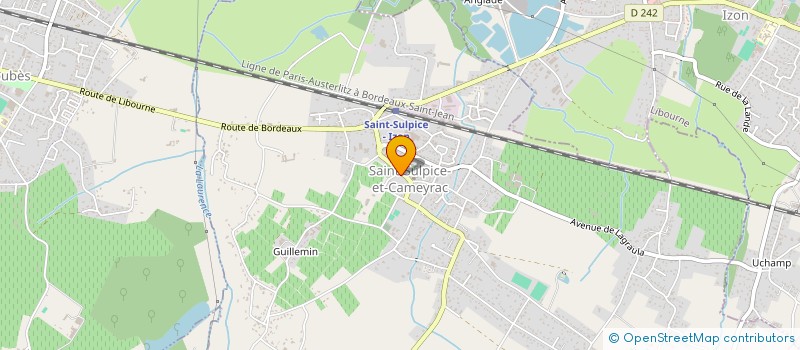 localisation de l'entreprise GFA DES VIGNOBLES DUBERGE PERE ET FILS  SAINT-SULPICE-ET-CAMEYRAC