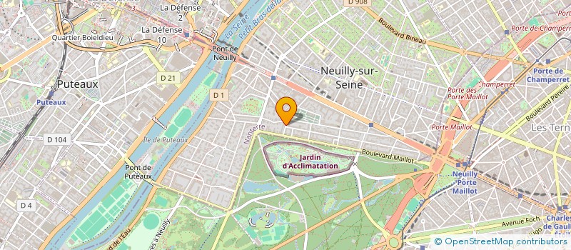 localisation de l'entreprise GFA DES VIGNOBLES DURRET - MARCHAND à NEUILLY-SUR-SEINE