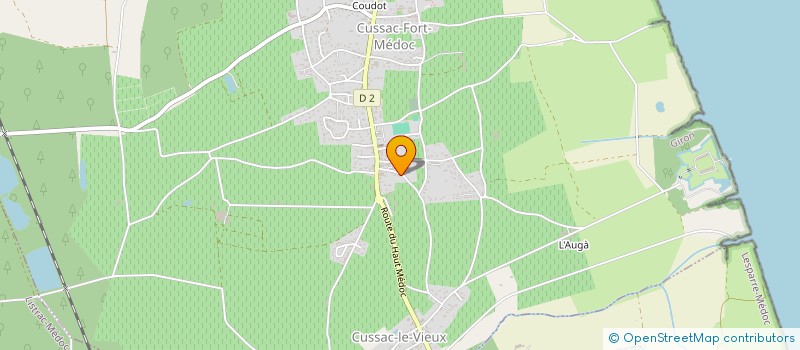 localisation de l'entreprise GFA DES VIGNOBLES MURCIA  CUSSAC-FORT-MEDOC