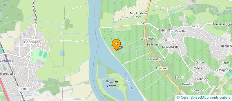 localisation de l'entreprise GFA DES VIGNOBLES PAUL YUNG  QUINSAC