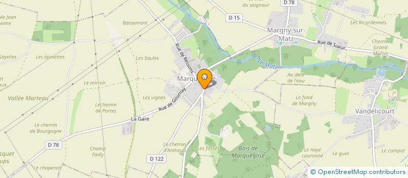 localisation de l'entreprise GFA DESMAREST R&S  MARQUEGLISE