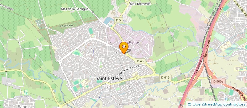 localisation de l'entreprise GFA DESTROS  SAINT-ESTEVE