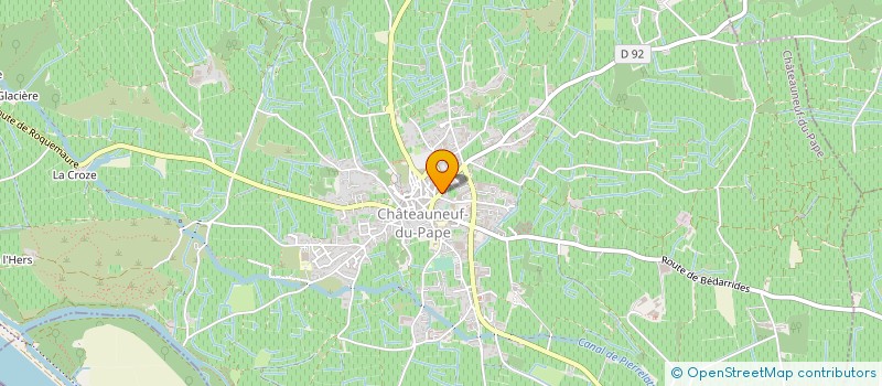 localisation de l'entreprise GFA DEVILLE JOUFFRON  CHATEAUNEUF-DU-PAPE