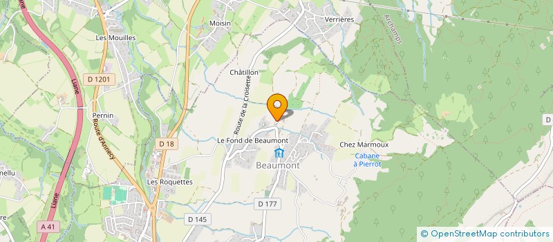 localisation de l'entreprise GFA DG  BEAUMONT