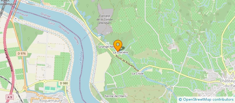 localisation de l'entreprise GFA DIFFONTY LA CROZE  CHATEAUNEUF-DU-PAPE