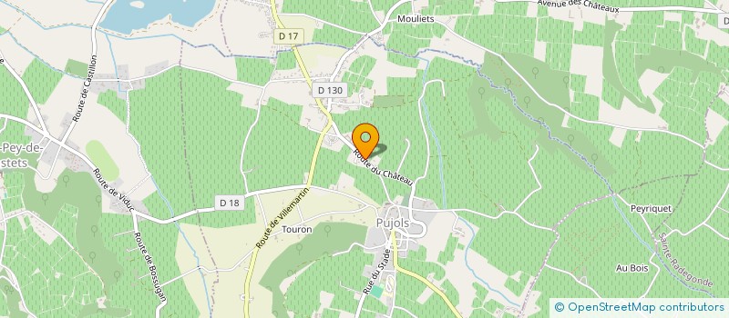 localisation de l'entreprise GFA DOLO  PUJOLS