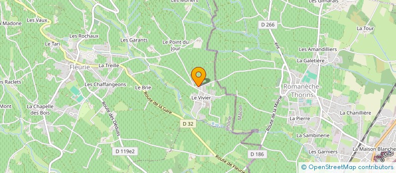 localisation de l'entreprise GFA DOMAINE BERROD à FLEURIE