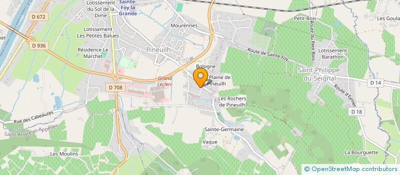 localisation de l'entreprise GFA DOMAINE BIEN ASSIS à FOUGUEYROLLES