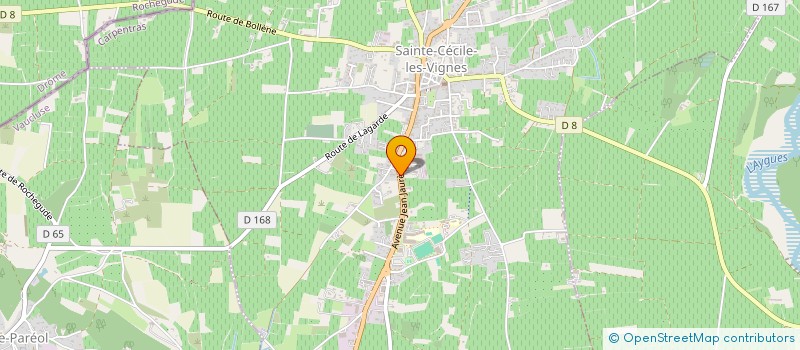 localisation de l'entreprise GFA DOMAINE COLOMBIER NOGARET  SAINTE-CECILE-LES-VIGNES