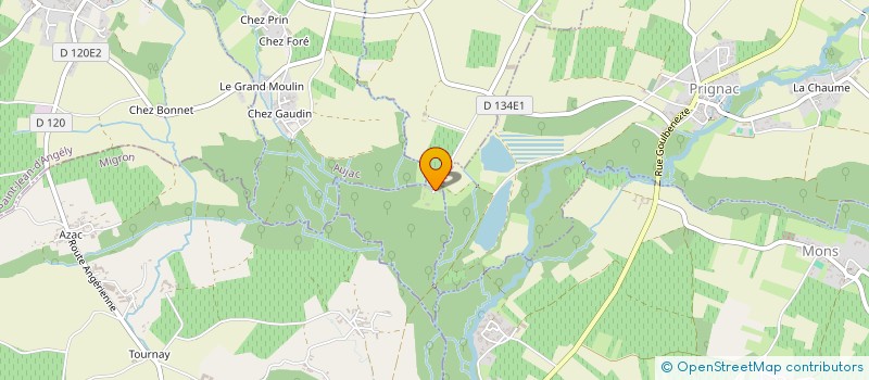 localisation de l'entreprise GFA DOMAINE DE BARDON  COURCERAC