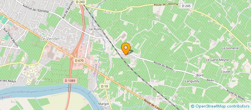 localisation de l'entreprise GFA DOMAINE DE BOURRET  SAINT PEY D'ARMENS