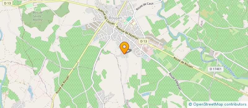 localisation de l'entreprise GFA DOMAINE DE GRAVIMEL  ROUJAN