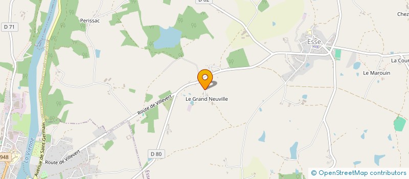 localisation de l'entreprise GFA DOMAINE DE L'ETANG  ESSE