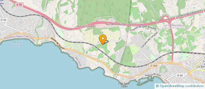 localisation de l'entreprise GFA DOMAINE DE L'OLIVADE  LA CIOTAT