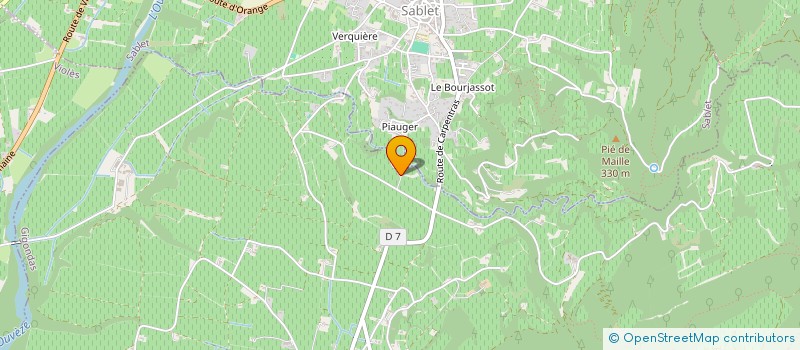 localisation de l'entreprise GFA DOMAINE DE L ORATORY  GIGONDAS