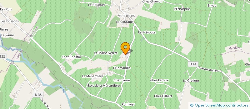 localisation de l'entreprise GFA DOMAINE DE LA CHAMBRE à VERRIERES