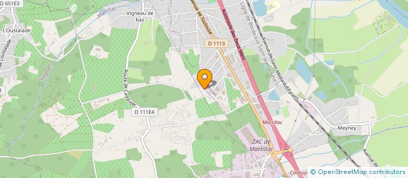 localisation de l'entreprise GFA DOMAINE DE LA ROCHE  MARTILLAC