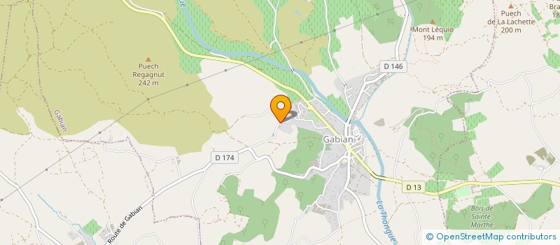 localisation de l'entreprise GFA DOMAINE DE LA ROUZIERE  GABIAN